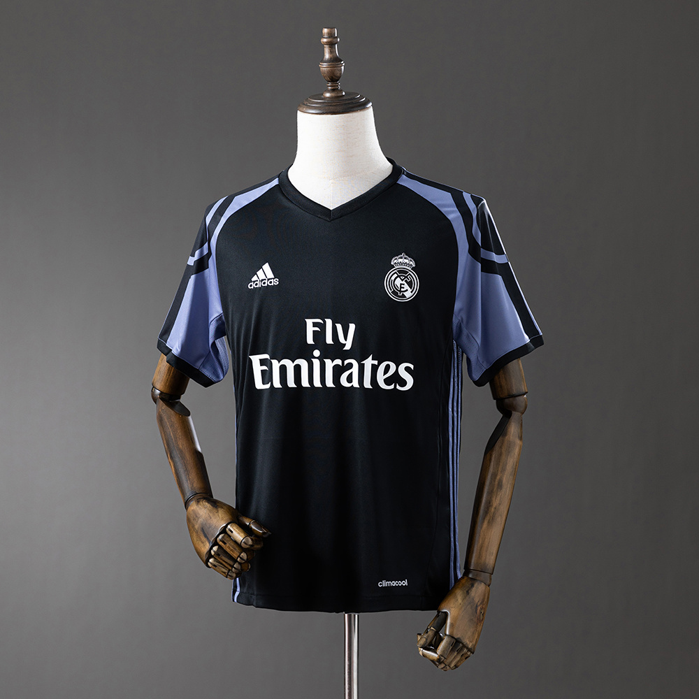 Real Madrid 2016/17 Second Away Retro Jersey – Vintage Replica Football Soccer Shirt – S–XXL