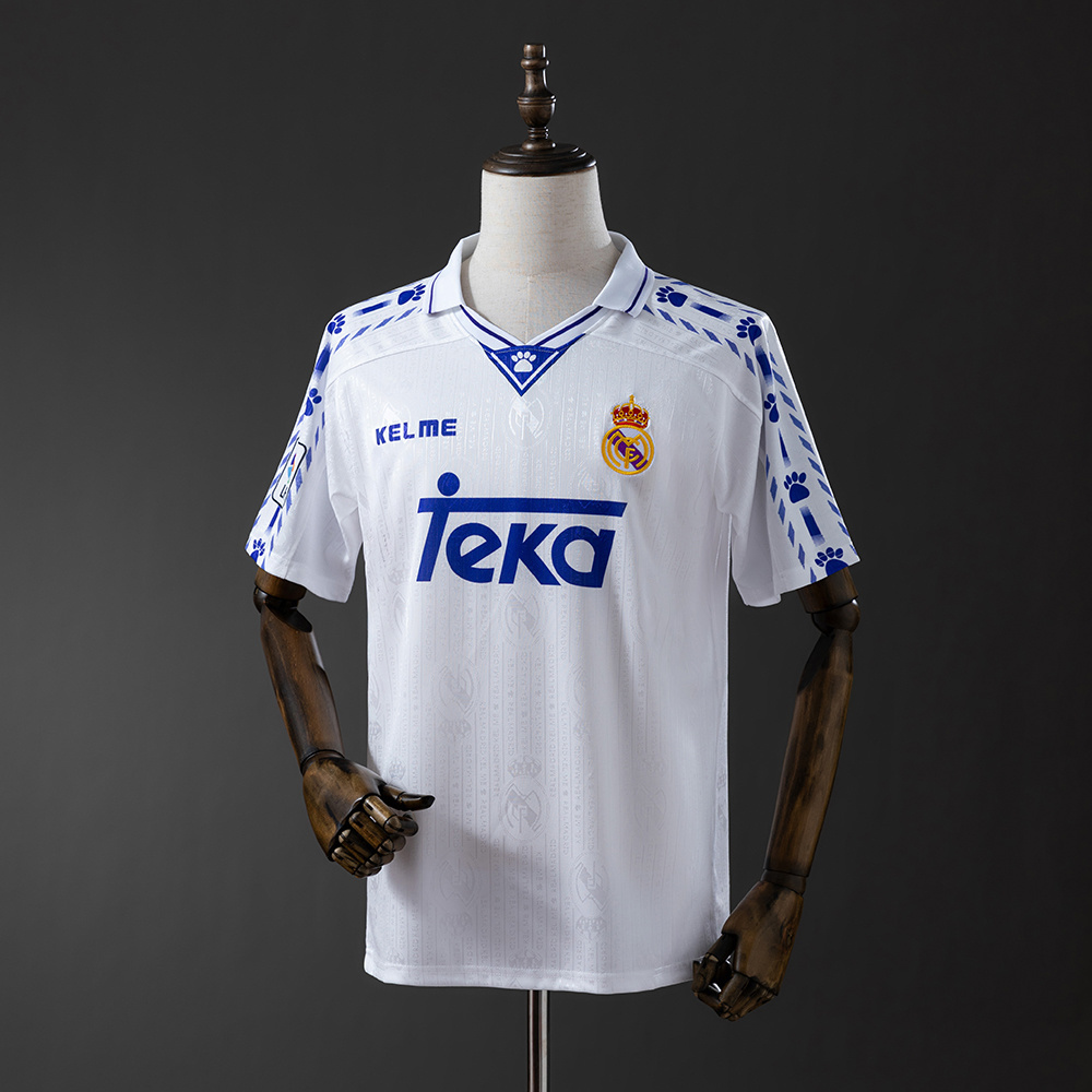 Real Madrid 1996/97 Home Retro Jersey – Vintage Replica Football Soccer Shirt – S–XXL
