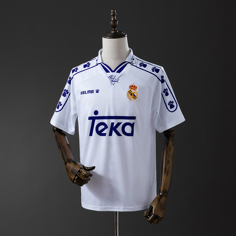 Real Madrid 1994/96 Home Retro Jersey – Vintage Replica Football Soccer Shirt – S–XXL