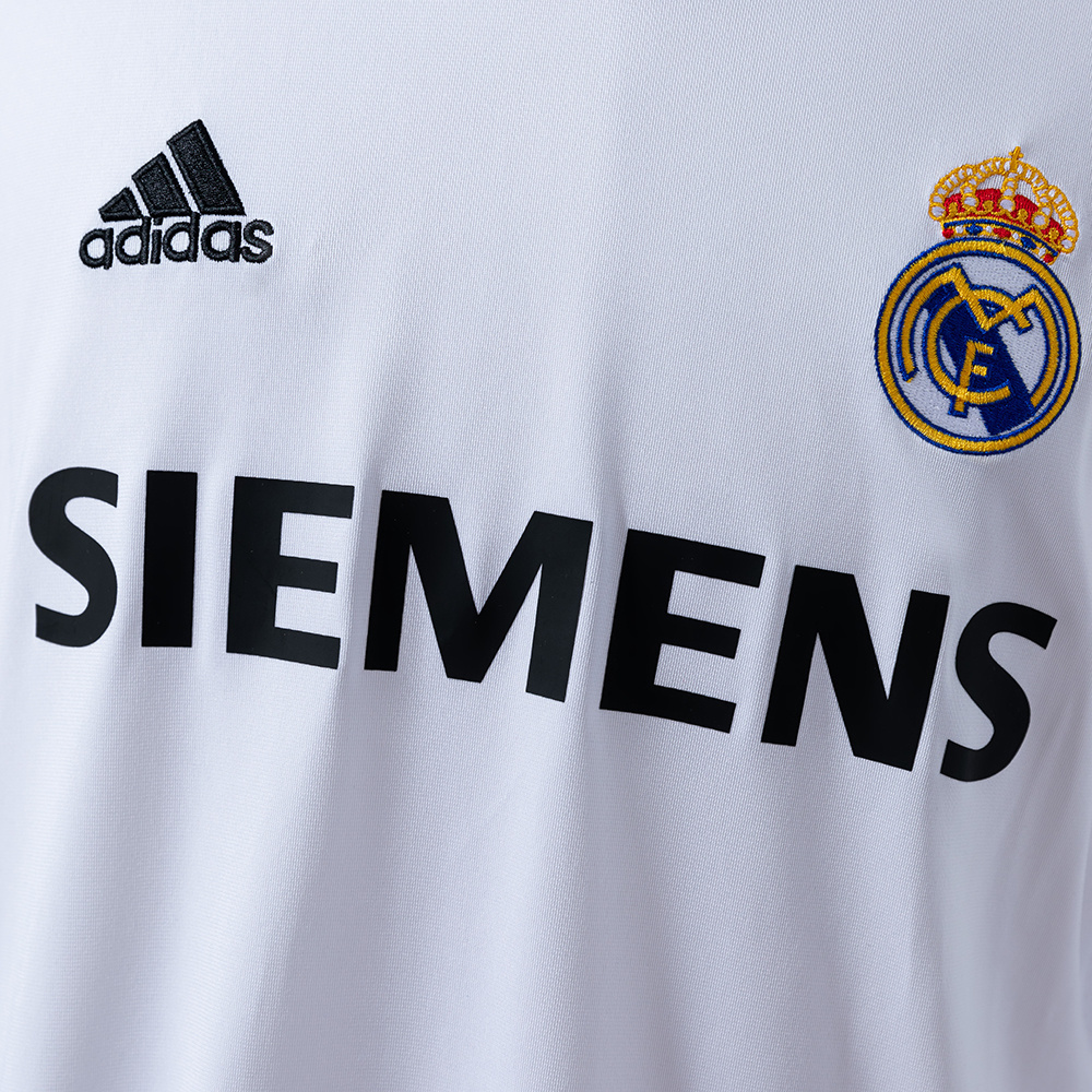 Real Madrid 2005/06 Home Long Sleeve Retro Jersey – Vintage Replica Football Soccer Shirt – S–XXL