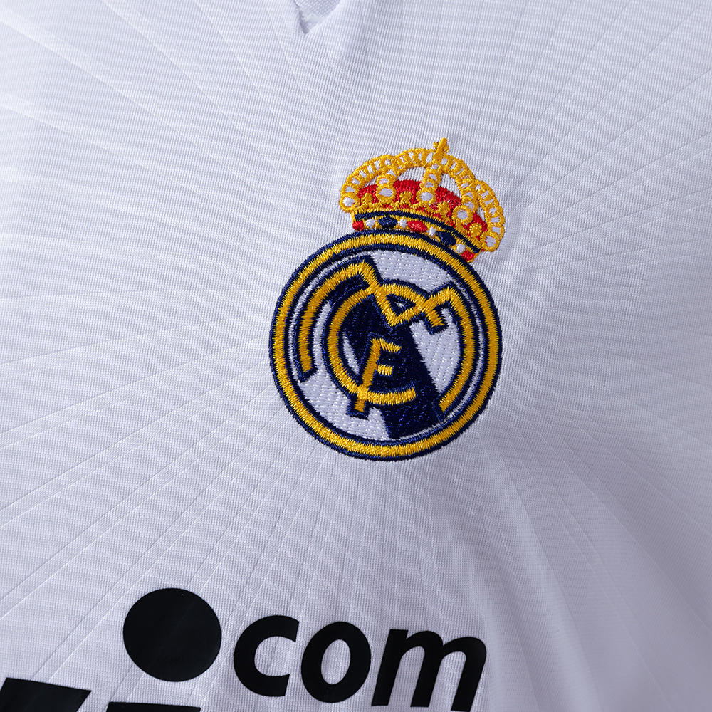 Real Madrid 2010/11 Home Long Sleeve Retro Jersey – Vintage Replica Football Soccer Shirt – S–XXL