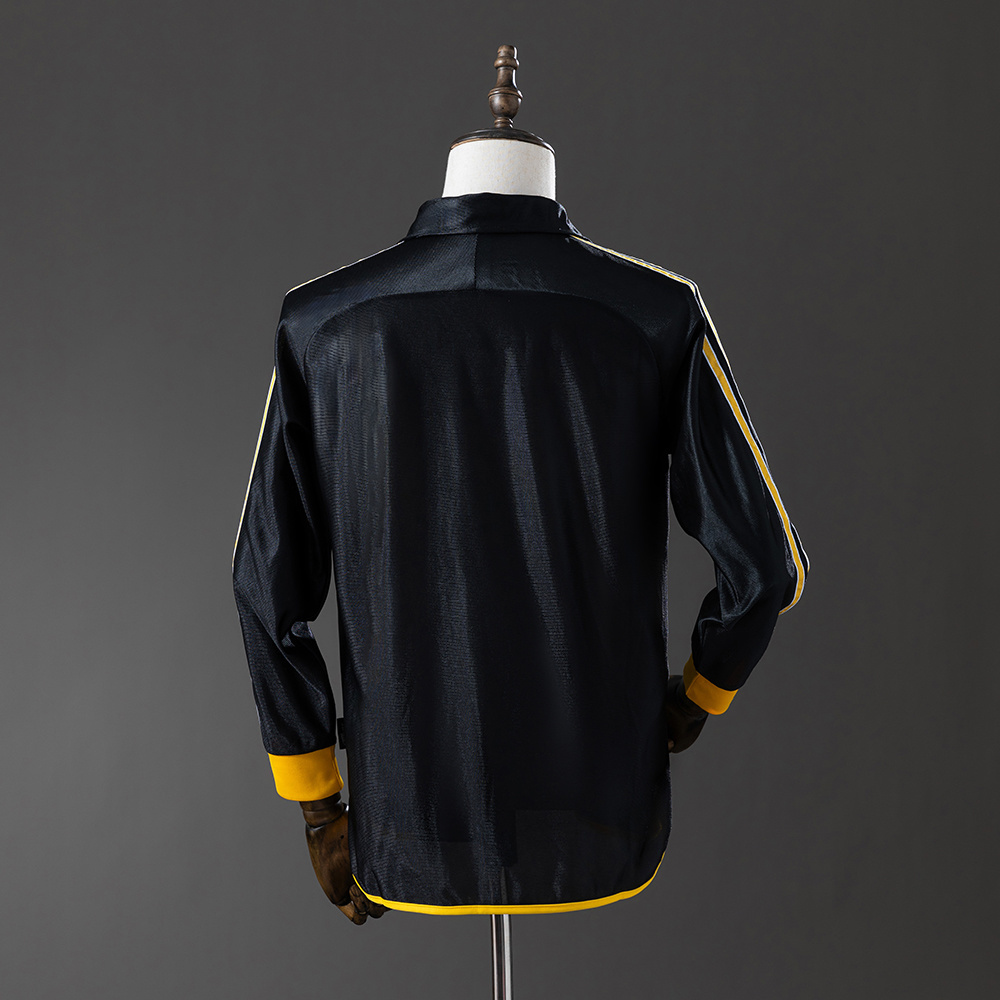 Real Madrid 1999/01 Away Long Sleeve Retro Jersey – Vintage Replica Football Soccer Shirt – S–XXL