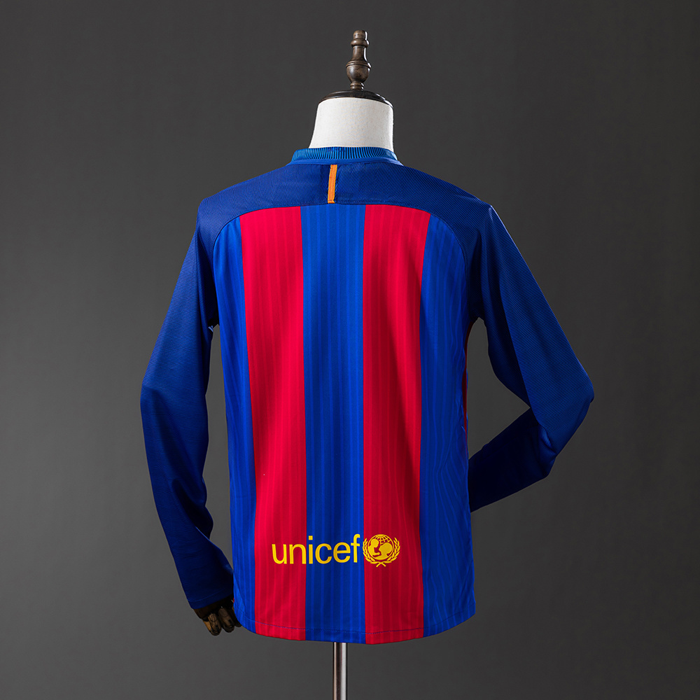 Vintage magliecalciorepliche • Barcelona 2016/17 home long-sleeve retro edition for collectors