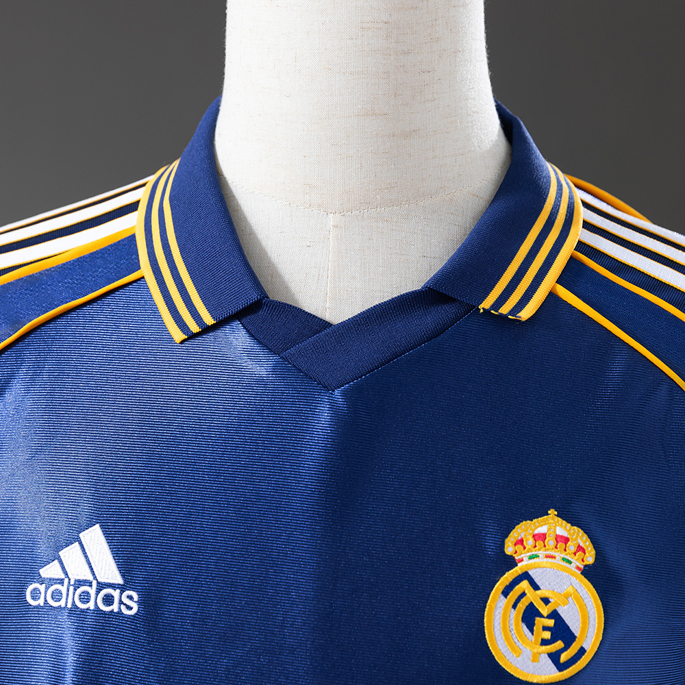 Real Madrid 1998/00 Second Away Retro Jersey – Vintage Replica Football Soccer Shirt – S–XXL