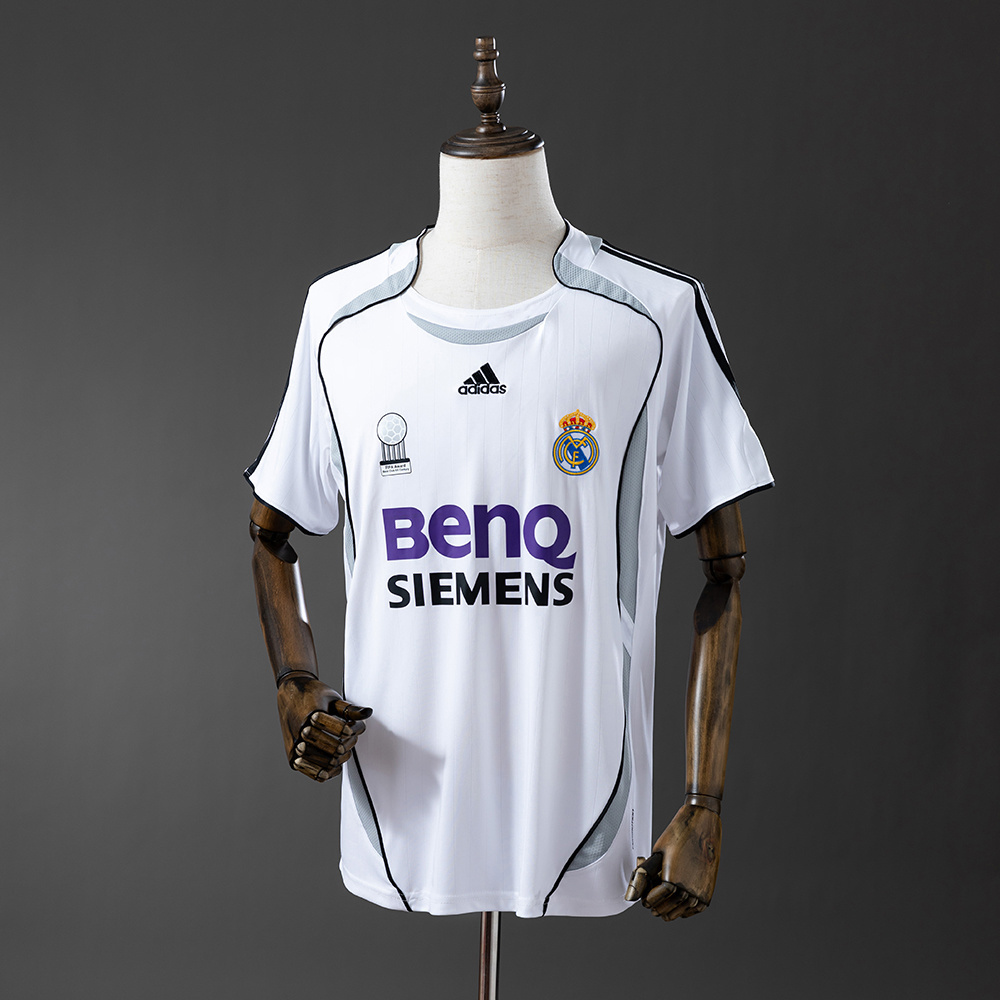 Real Madrid 2006/07 Home Retro Jersey – Vintage Replica Football Soccer Shirt – S–XXL