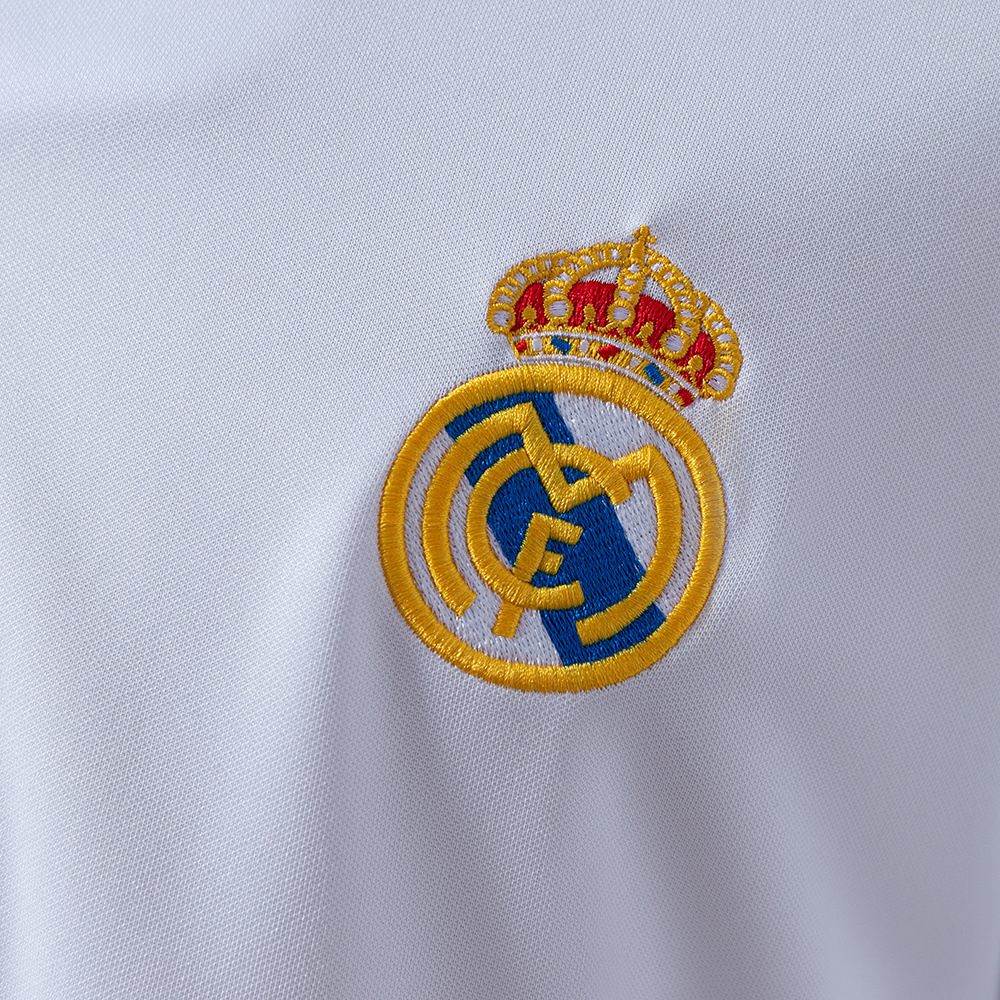Real Madrid 2002/03 Home (UEFA Champions League) Long Sleeve Retro Jersey – Vintage Replica Football Soccer Shirt – S–XXL