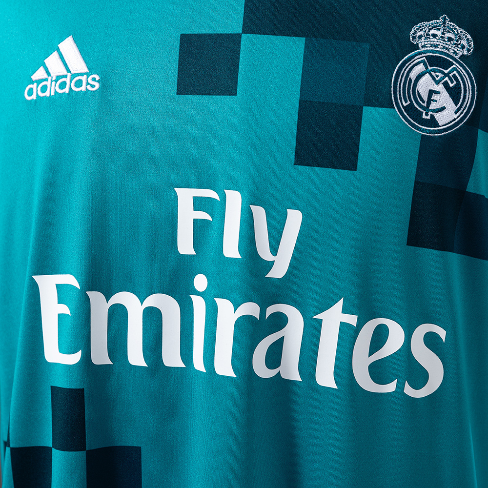Real Madrid 2017/18 Second Away Retro Jersey – Vintage Replica Football Soccer Shirt – S–XXL