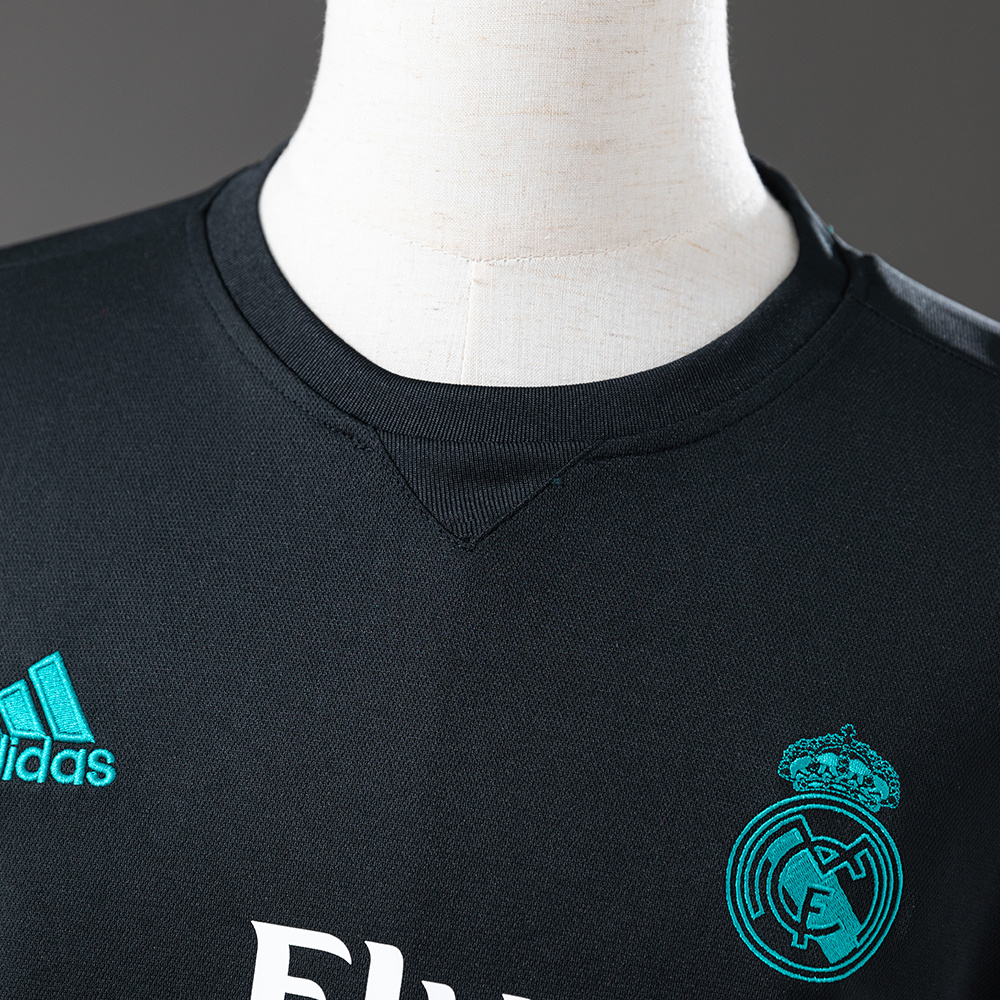 Real Madrid 2017/18 Away Retro Jersey – Vintage Replica Football Soccer Shirt – S–XXL
