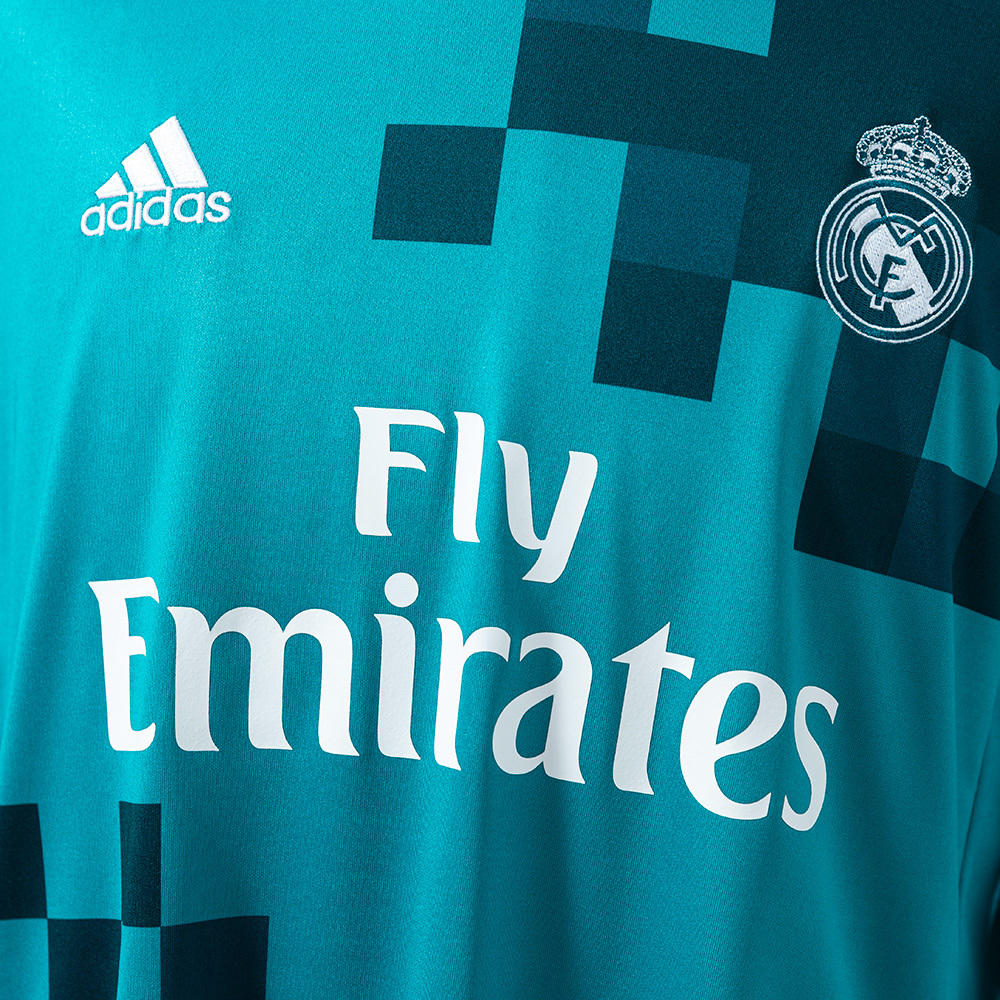 Real Madrid 2017/18 Second Away Long Sleeve Retro Jersey – Vintage Replica Football Soccer Shirt – S–XXL