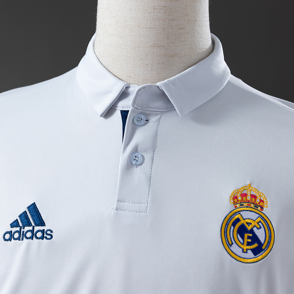 Real Madrid 2016/17 Home Retro Jersey – Vintage Replica Football Soccer Shirt – S–XXL