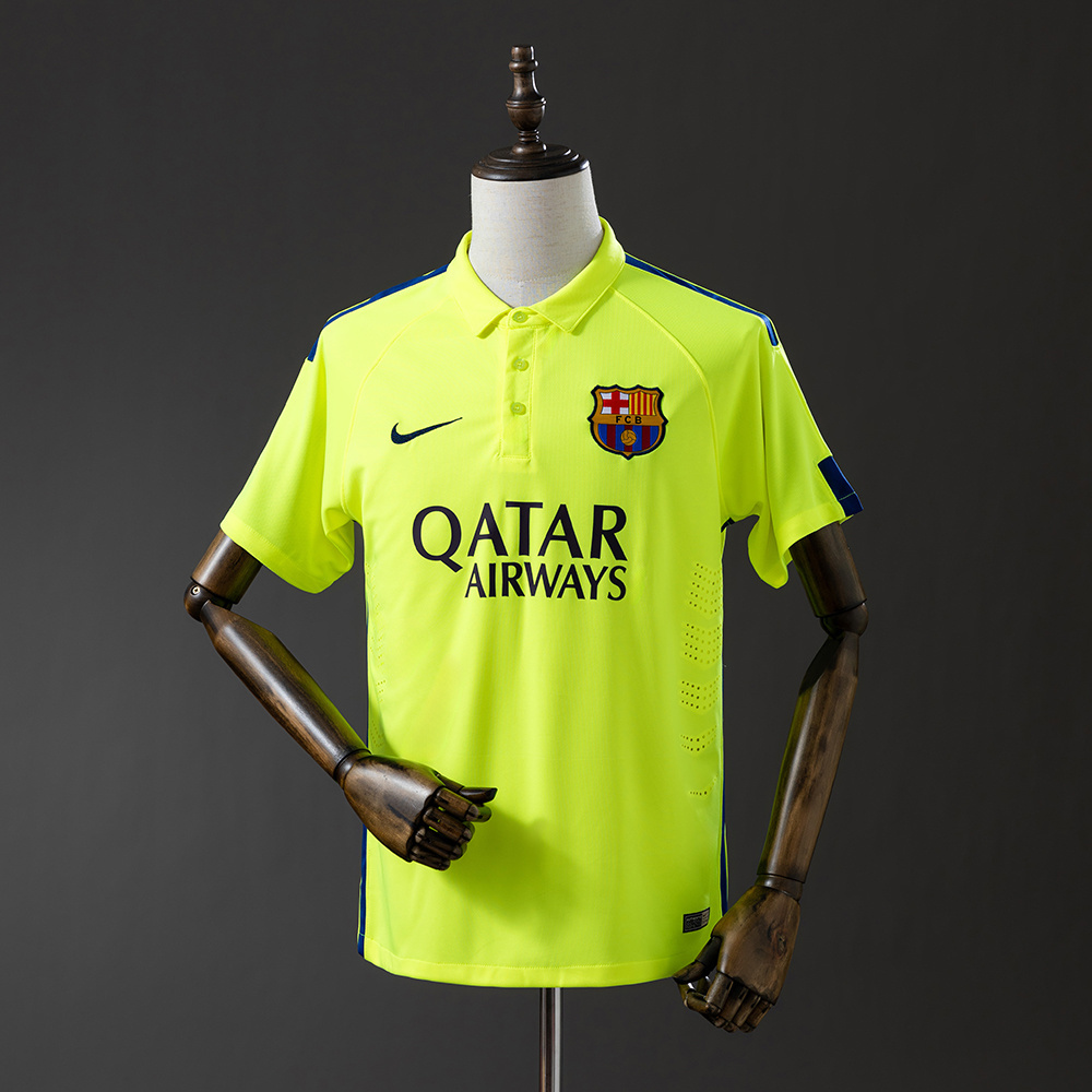 Barcelona 2014/15 Third Away Retro Jersey – Vintage Replica Football Soccer Shirt – S–XXL
