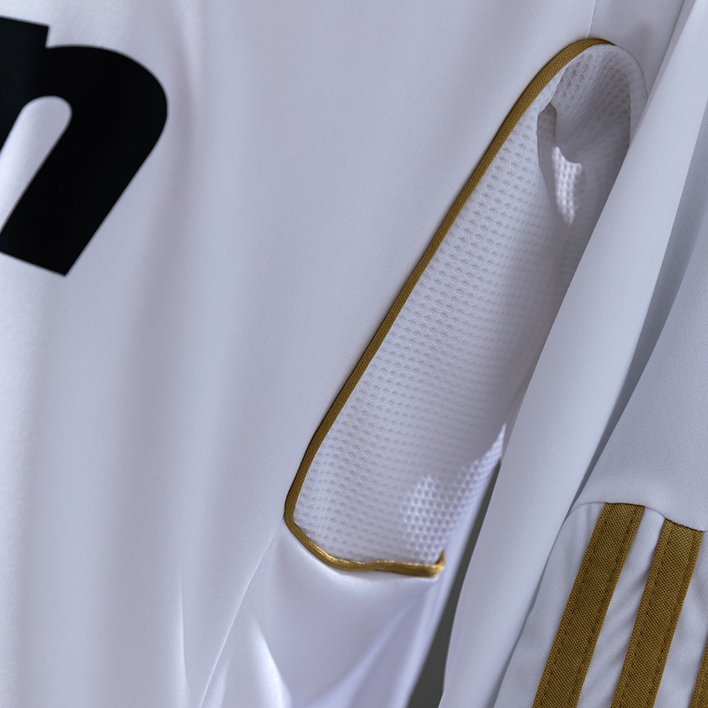 Real Madrid 2011/12 Home Long Sleeve Retro Jersey – Vintage Replica Football Soccer Shirt – S–XXL