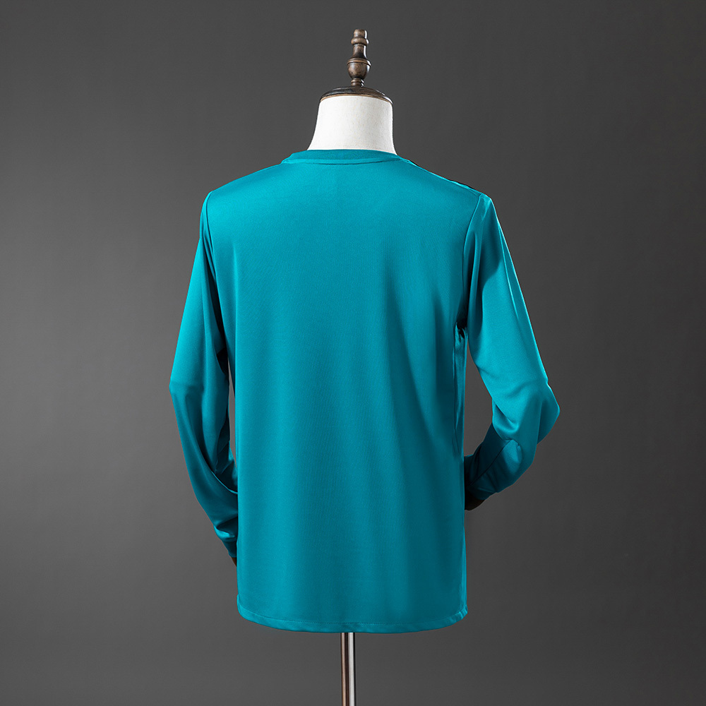 Real Madrid 2017/18 Second Away Long Sleeve Retro Jersey – Vintage Replica Football Soccer Shirt – S–XXL