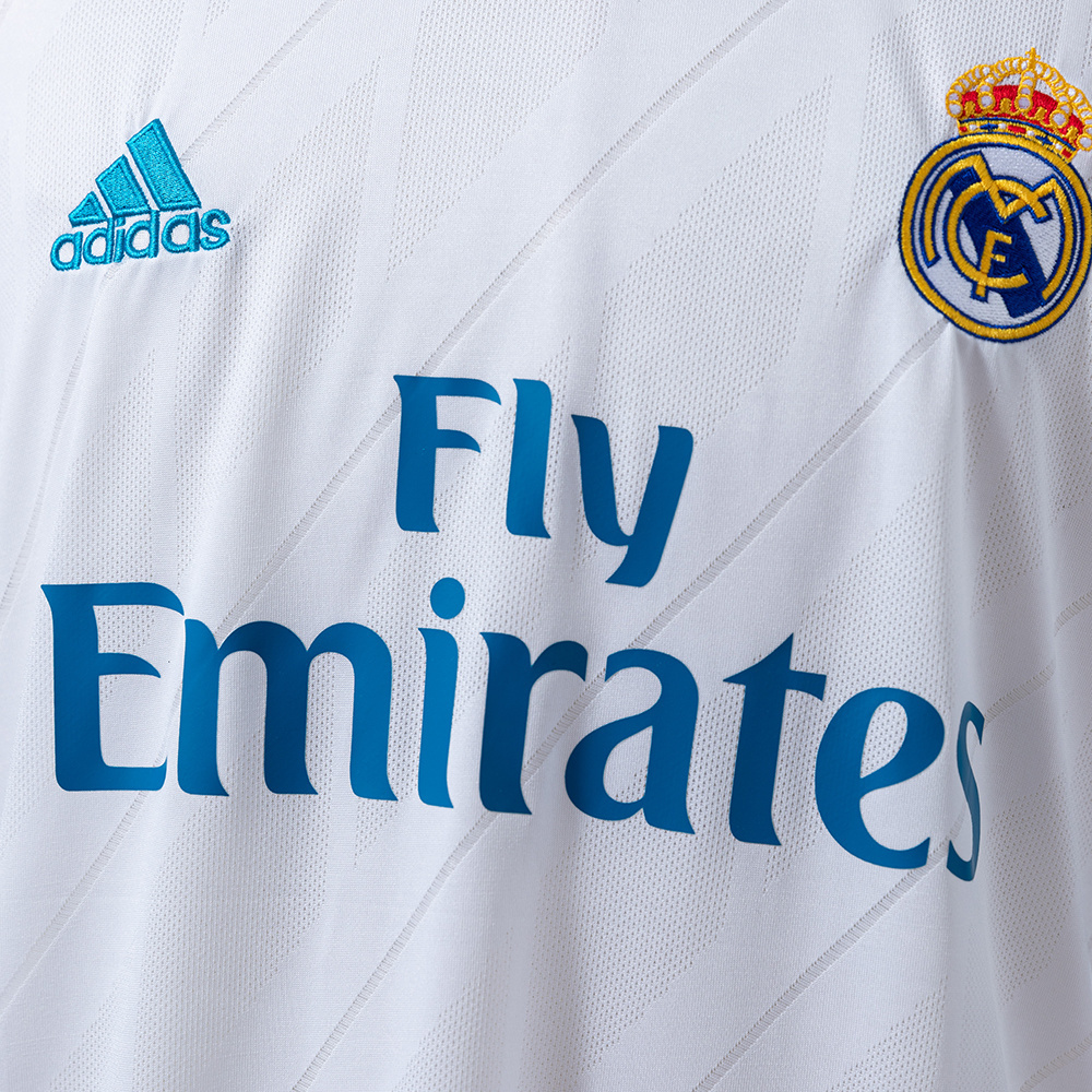 Real Madrid 2017/18 Home Retro Jersey – Vintage Replica Football Soccer Shirt – S–XXL