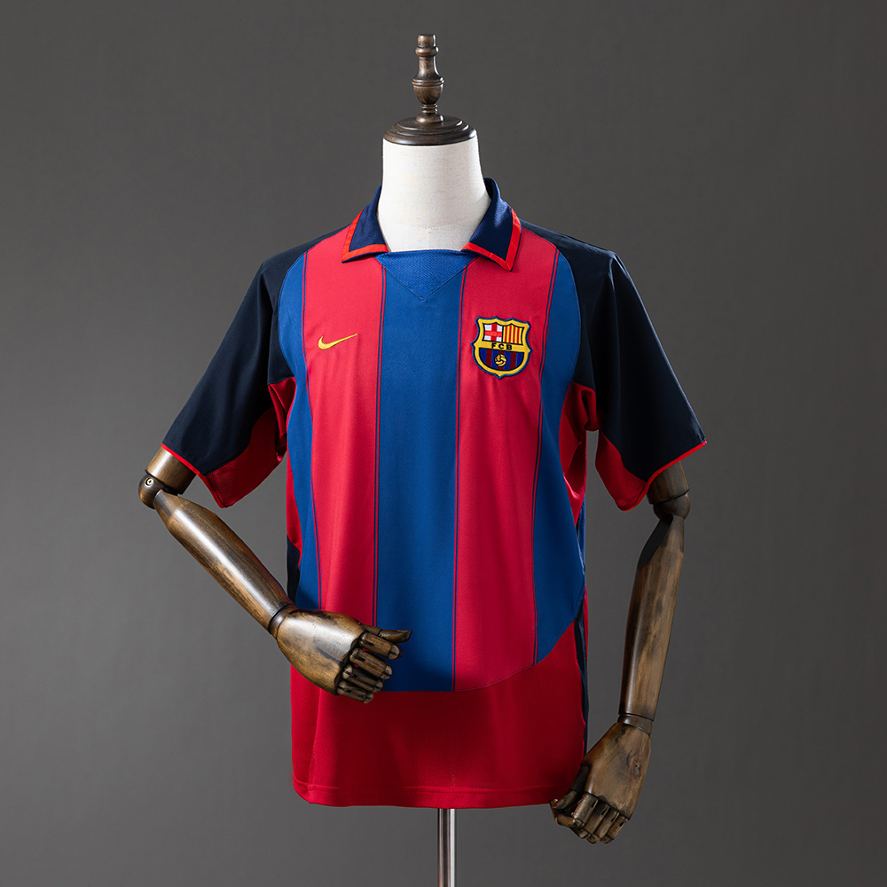 Barcelona 2003/04 Home Retro Jersey – Vintage Replica Football Soccer Shirt – S–XXL