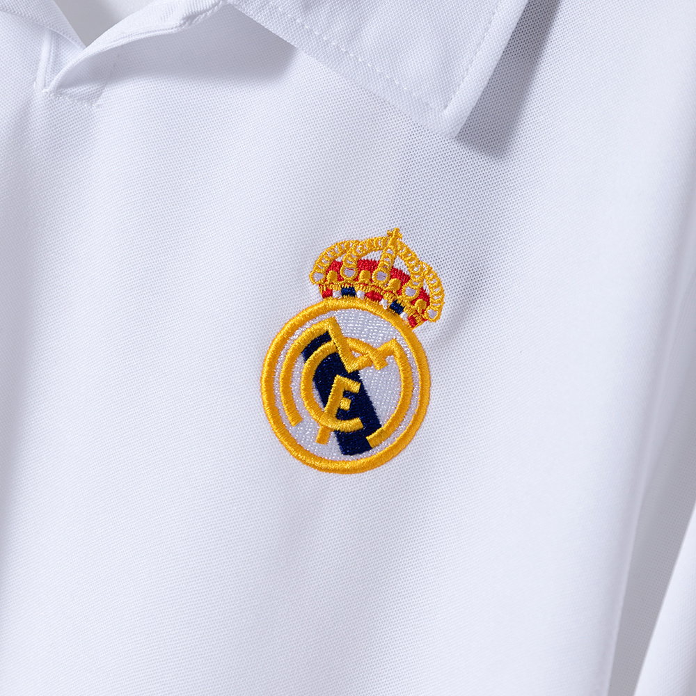 Real Madrid 2001/02 Home (UEFA Champions League) Long Sleeve Retro Jersey – Vintage Replica Football Soccer Shirt – S–XXL