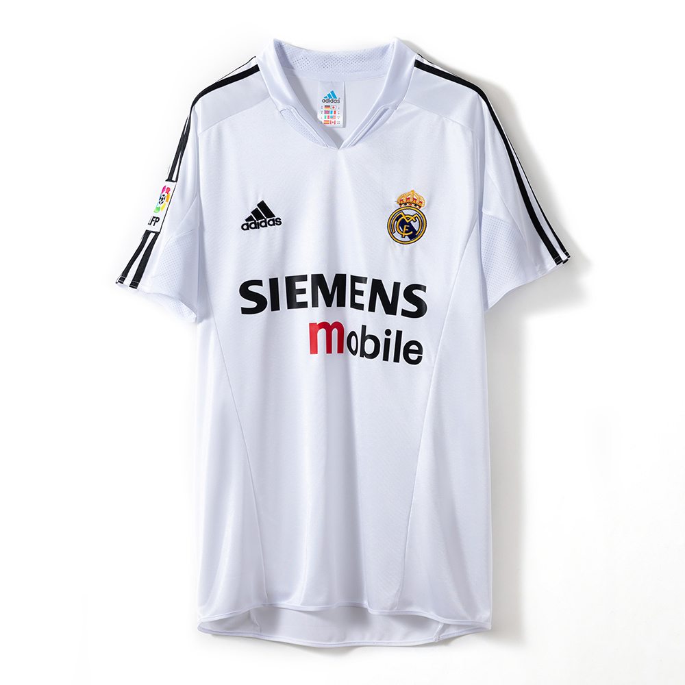 Real Madrid 2004/05 Home Retro Jersey – Vintage Replica Football Soccer Shirt – S–XXL