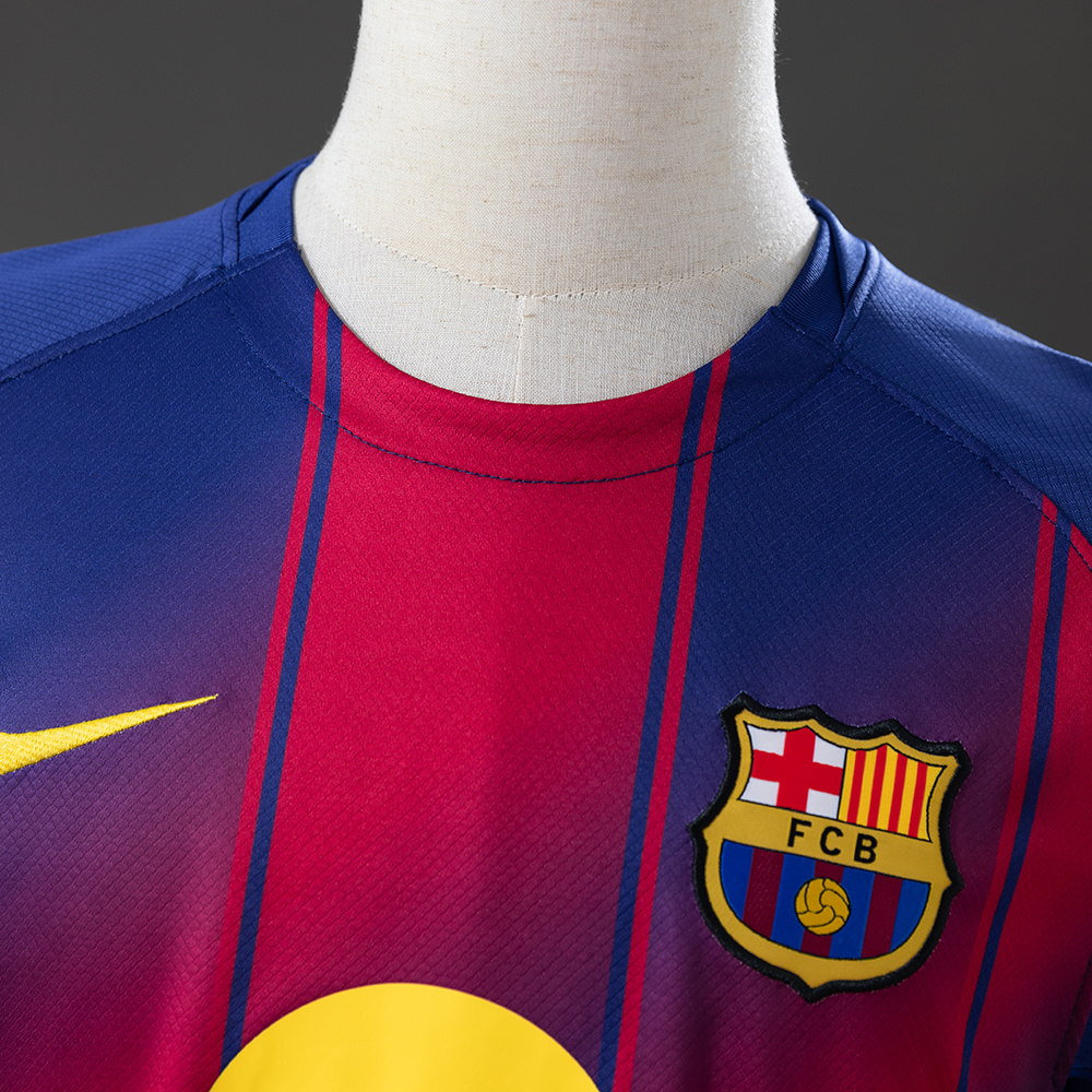 Barcelona 25/26 Home Long Sleeve Jersey – Replica Football Soccer Shirt – S–4XL
