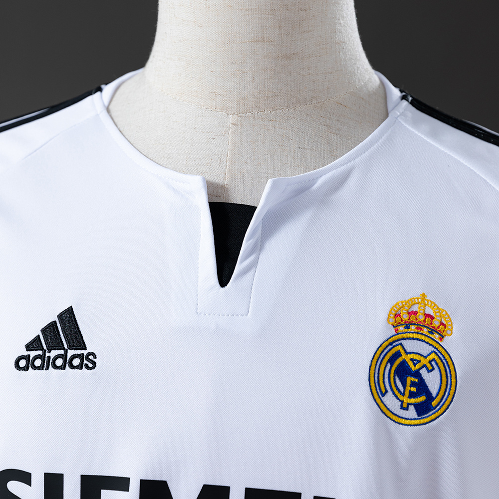 Real Madrid 2003/04 Home Retro Jersey – Vintage Replica Football Soccer Shirt – S–XXL