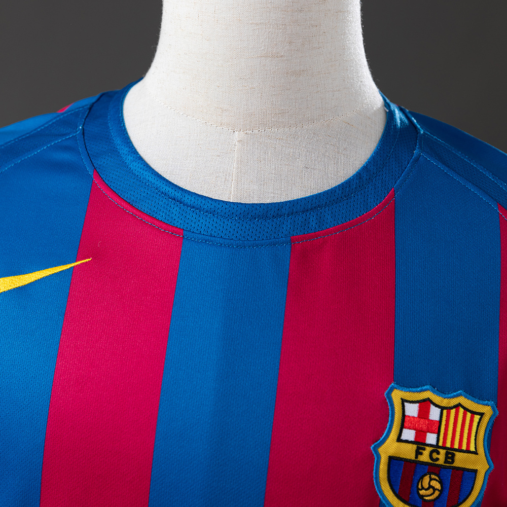 Barcelona 2005/06 Home (UEFA Champions League Edition) Retro Jersey – Vintage Replica Football Soccer Shirt – Size S–XXL