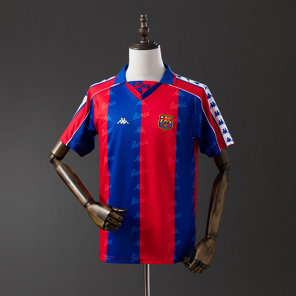 Barcelona 1992/95 Home Retro Jersey – Vintage Replica Football Soccer Shirt – Size S–XXL