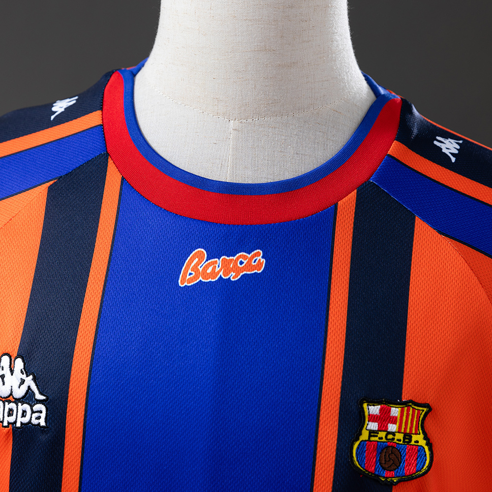 Barcelona 1997/98 Away Retro Jersey – Vintage Replica Football Soccer Shirt – Size S–XXL