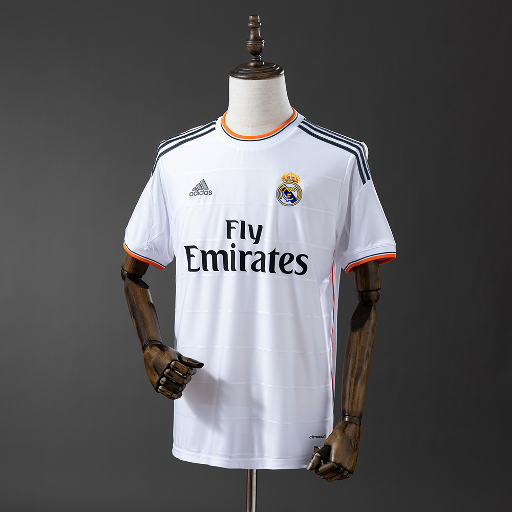 Real Madrid 2013/14 Home Retro Jersey – Vintage Replica Football Soccer Shirt – S–XXL