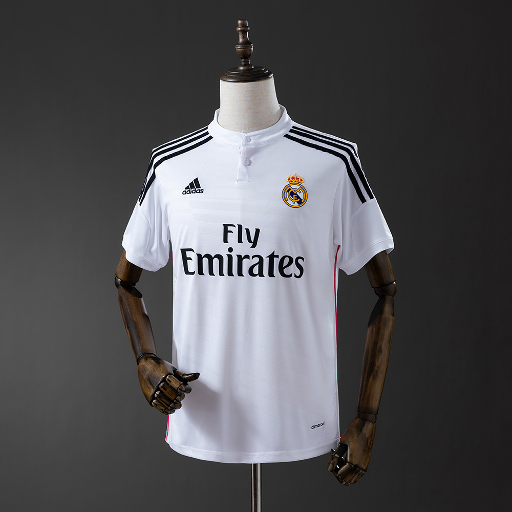Real Madrid 2014/15 Home Retro Jersey – Vintage Replica Football Soccer Shirt – S–XXL