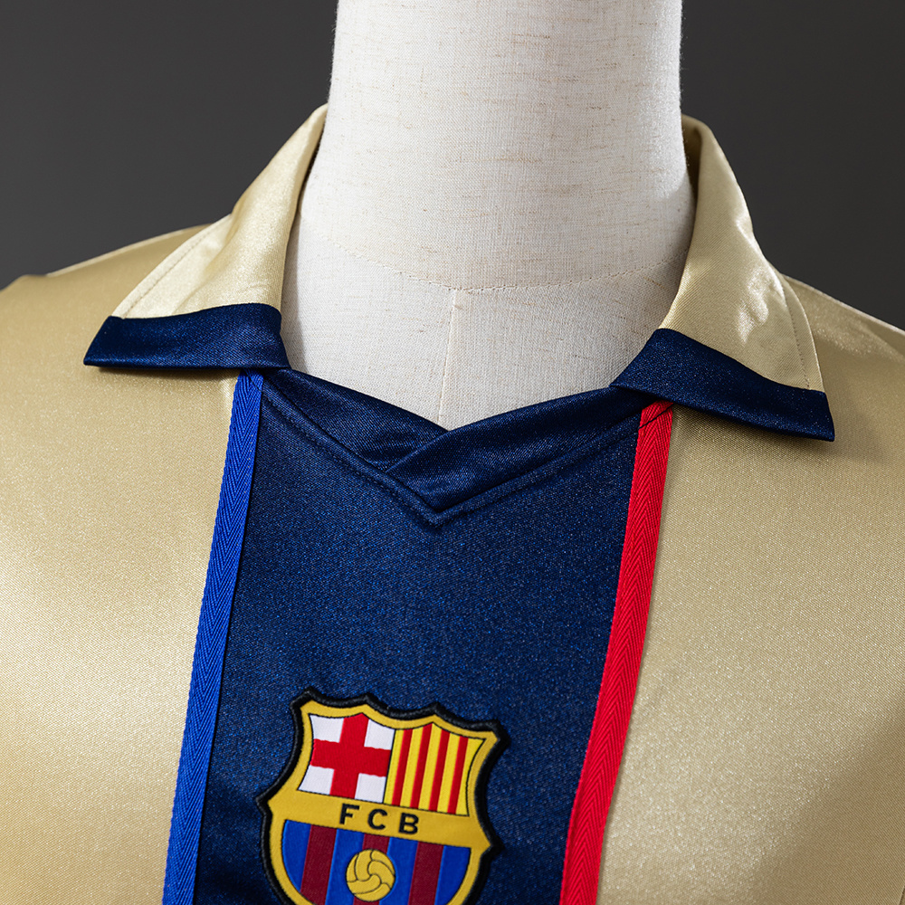 Barcelona 2001/02 Away Retro Jersey – Vintage Replica Football Soccer Shirt – Size S–XXL