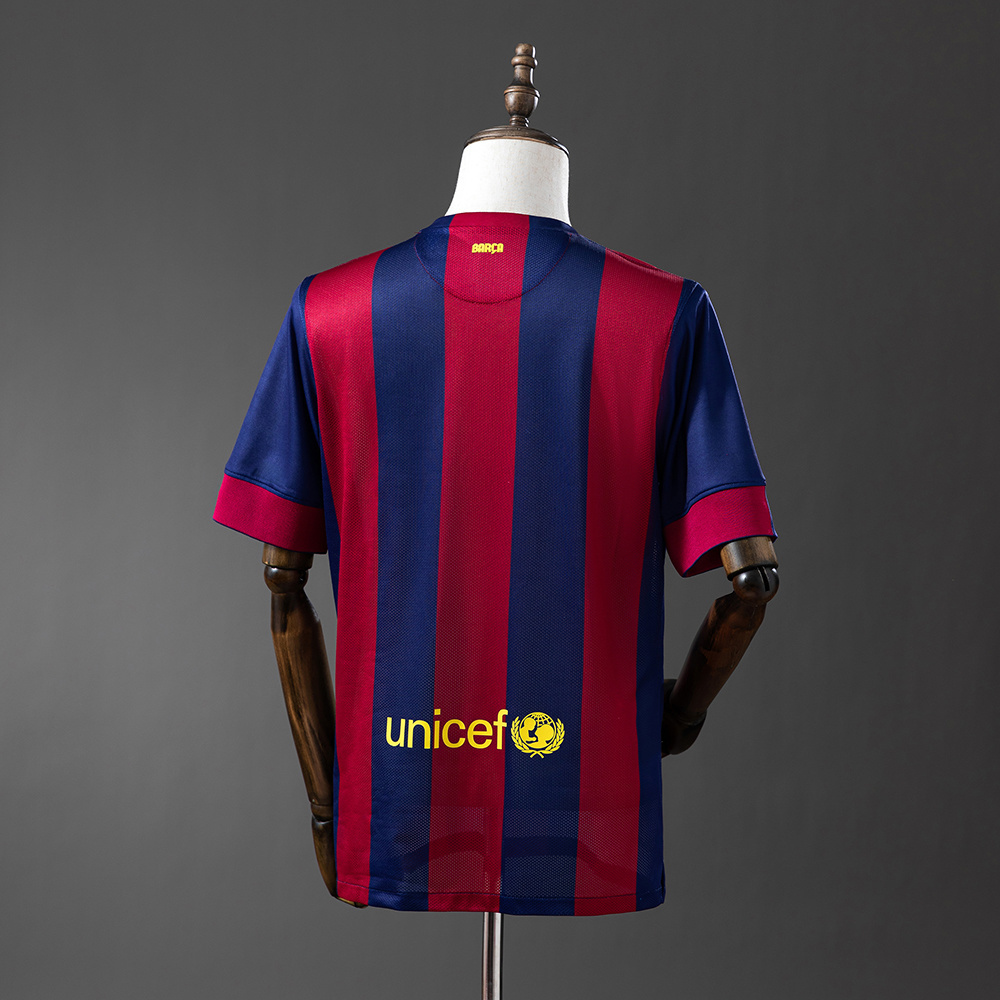 Barcelona 2014/15 Home Retro Jersey – Vintage Replica Football Soccer Shirt – Size S–XXL