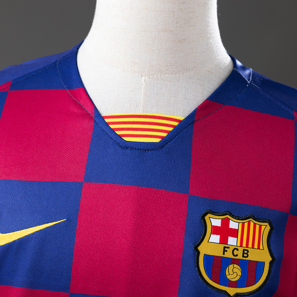 Barcelona 2019/20 Home Retro Jersey – Vintage Replica Football Soccer Shirt – Size S–XXL