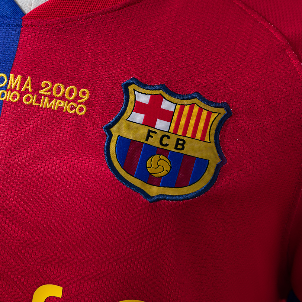 Barcelona 2008/09 Home Long Sleeve Retro Jersey – Vintage Replica Football Soccer Shirt – Size S–XXL