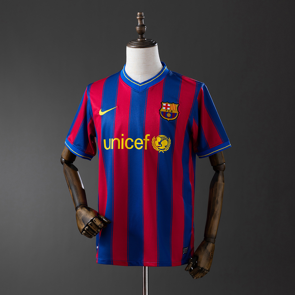 Barcelona 2009/10 Home Retro Jersey – Vintage Replica Football Soccer Shirt – Size S–XXL