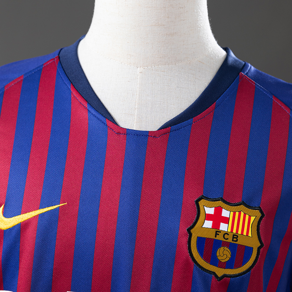 Barcelona 2018/19 Home Retro Jersey – Vintage Replica Football Soccer Shirt – Size S–XXL