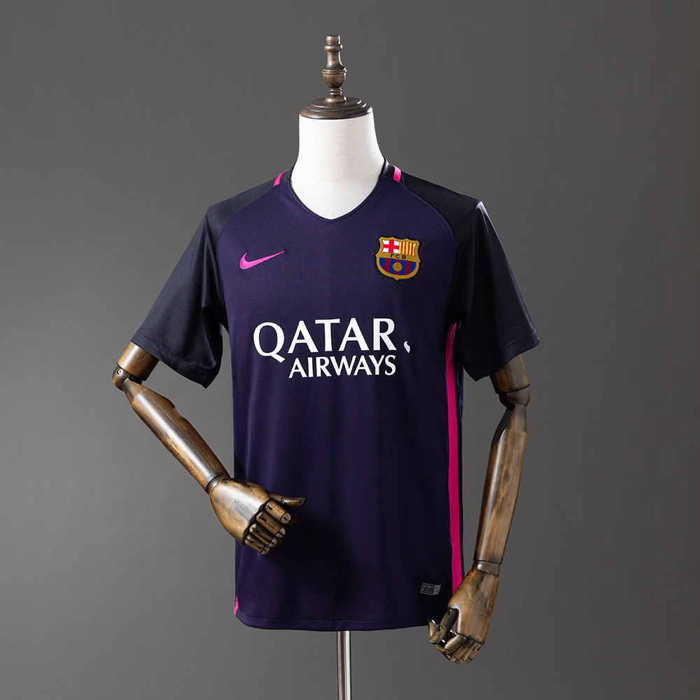 Barcelona 2016/17 Away Retro Jersey – Vintage Replica Football Soccer Shirt – Size S–XXL