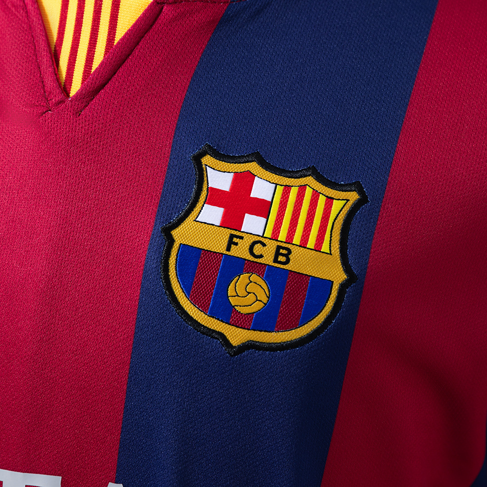 Barcelona 2014/15 Home Retro Jersey – Vintage Replica Football Soccer Shirt – Size S–XXL
