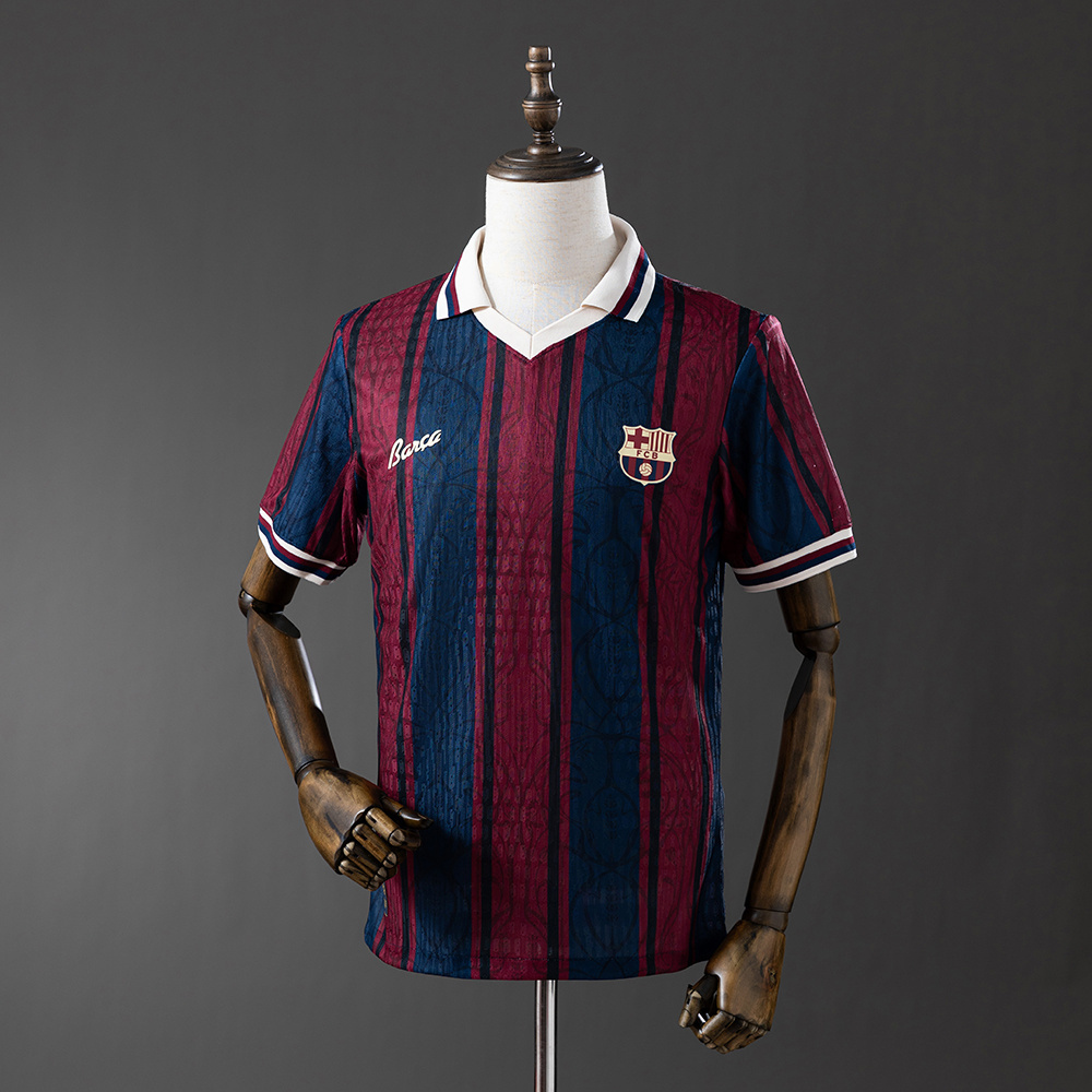 Barcelona 25/26 125th Anniversary Edition Jersey – Vintage Replica Football Soccer Shirt – Size S–XXL