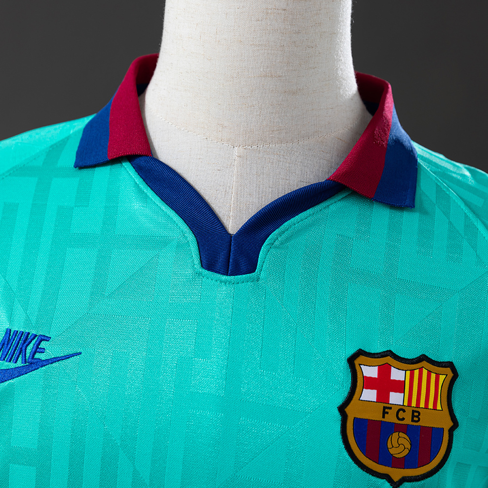 Barcelona 2019/20 Away Retro Jersey – Vintage Replica Football Soccer Shirt – Size S–XXL