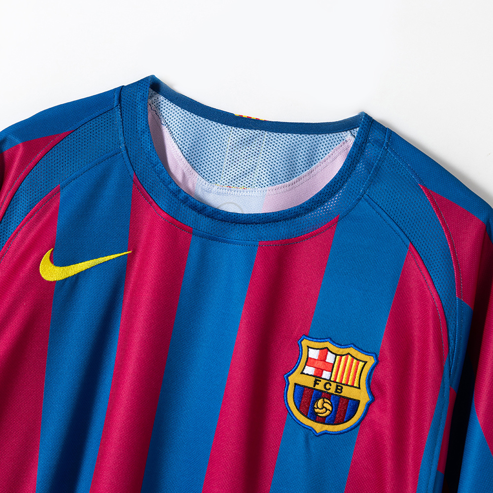 Barcelona 2005/06 Home Retro Jersey – Vintage Replica Football Soccer Shirt – Size S–4XL