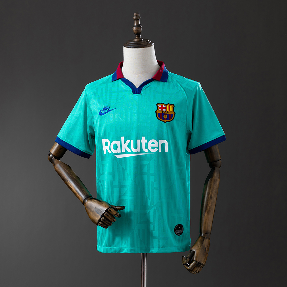 Barcelona 2019/20 Away Retro Jersey – Vintage Replica Football Soccer Shirt – Size S–XXL
