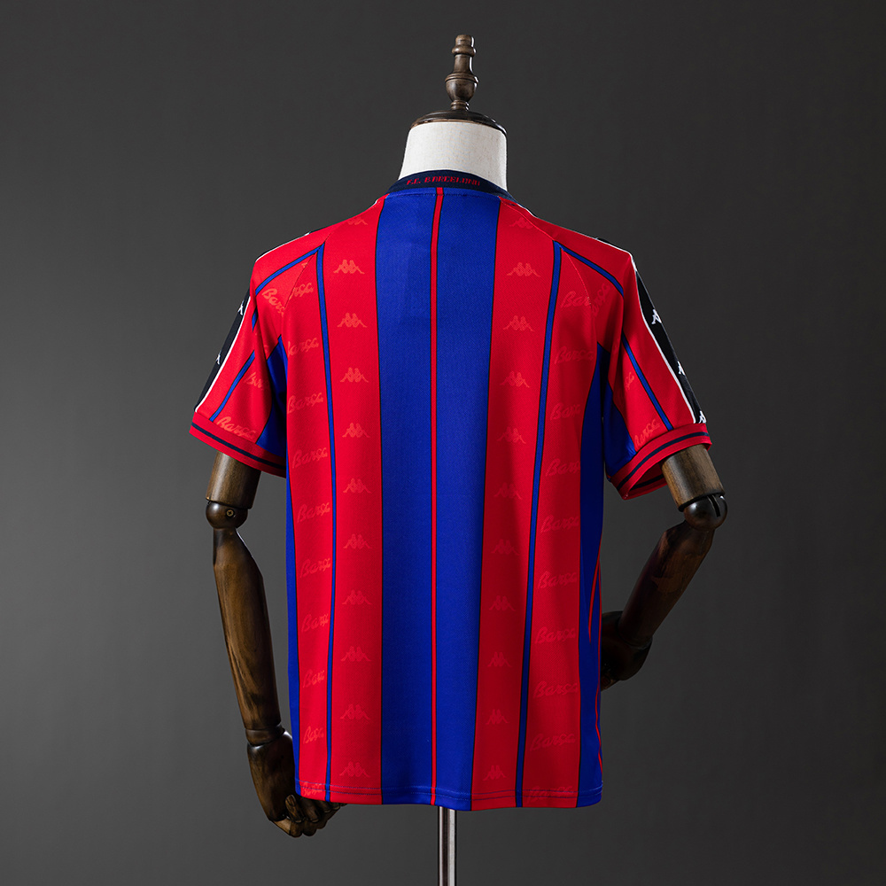 Barcelona 1997/98 Home Retro Jersey – Vintage Replica Football Soccer Shirt – Size S–XXL