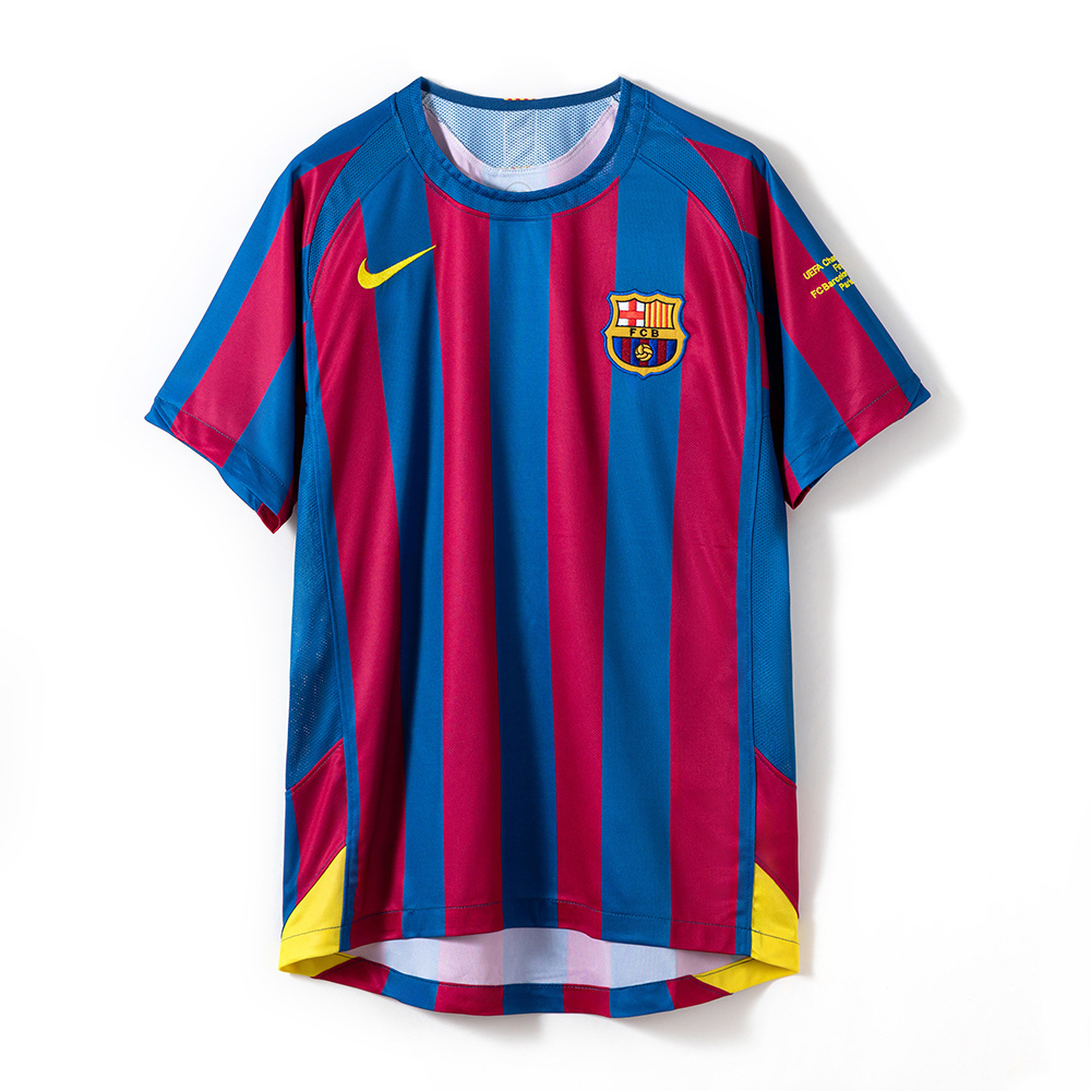Barcelona 2005/06 Home Retro Jersey – Vintage Replica Football Soccer Shirt – Size S–4XL