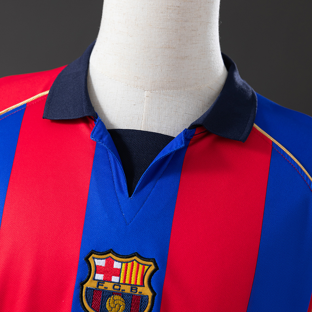 Barcelona 2001/02 Home Retro Jersey – Vintage Replica Football Soccer Shirt – Size S–XXL