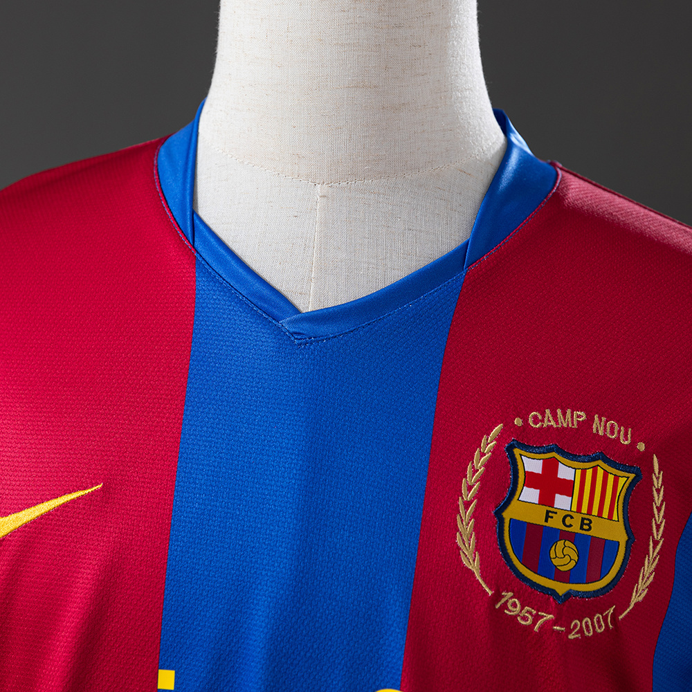 Barcelona 2007/08 Home Retro Jersey – Vintage Replica Football Soccer Shirt – Size S–XXL