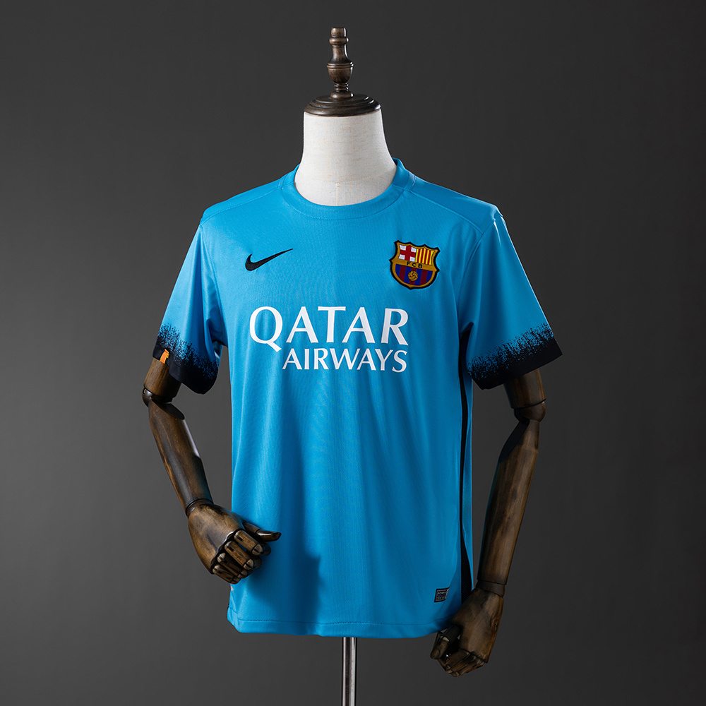 Barcelona 2015/16 Second Away Retro Jersey – Vintage Replica Football Soccer Shirt – Size S–XXL