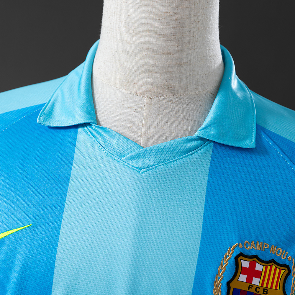 Barcelona 2007/08 Away Retro Jersey – Vintage Replica Football Soccer Shirt – Size S–XXL