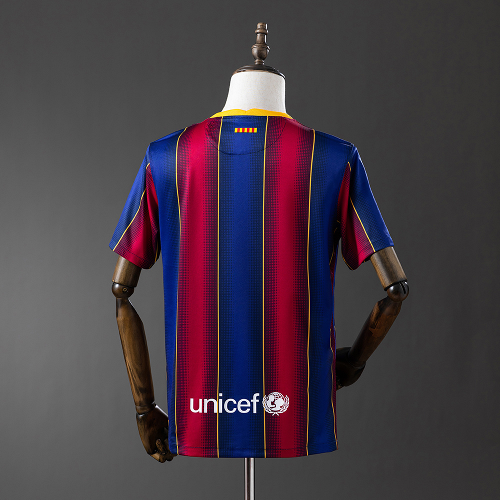 Barcelona 2020/21 Home Retro Jersey – Vintage Replica Football Soccer Shirt – Size S–XXL