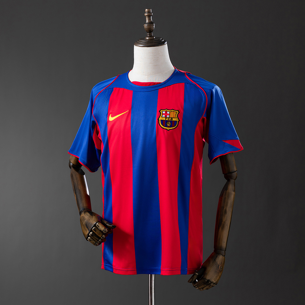 Barcelona 2004/05 Home Retro Jersey – Vintage Replica Football Soccer Shirt – Size S–XXL