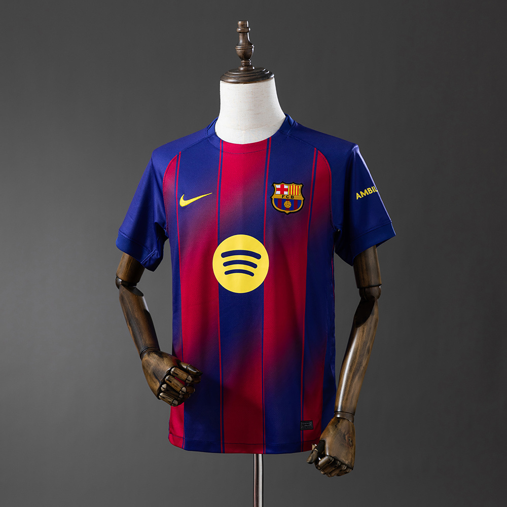 Barcelona 25/26 Home Jersey – Vintage Replica Football Soccer Shirt – Size S–4XL