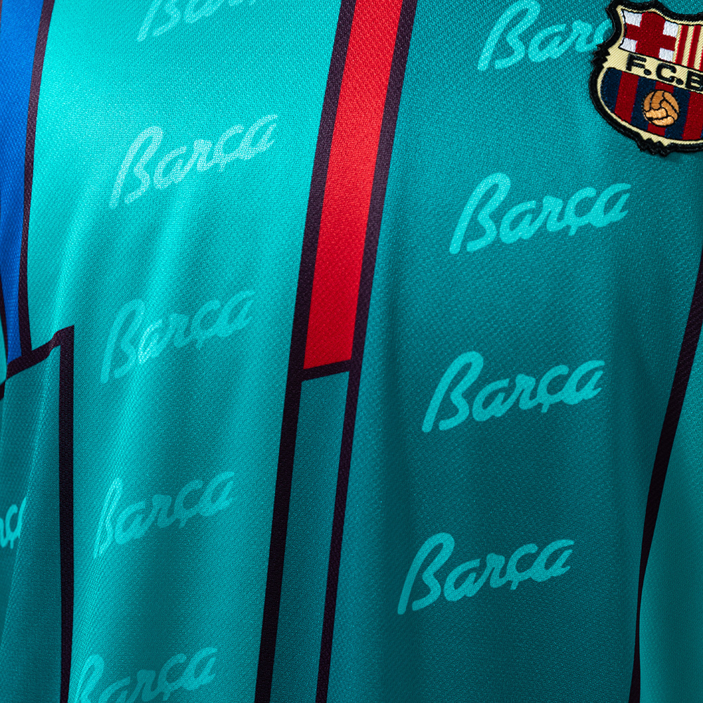 Barcelona 1995/97 Away Retro Jersey – Vintage Replica Football Soccer Shirt – Size S–4XL